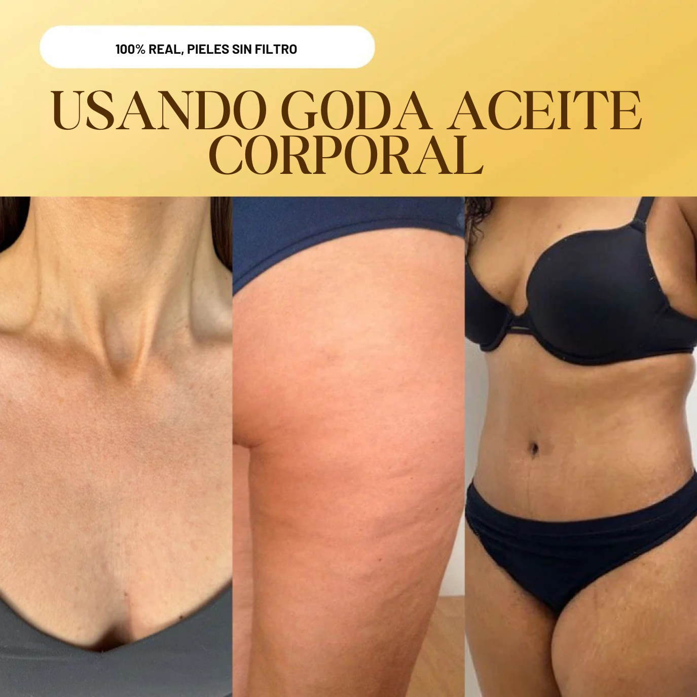Aceite corporal de seda Goda® | Suavidad, Brillo y Sensualidad
